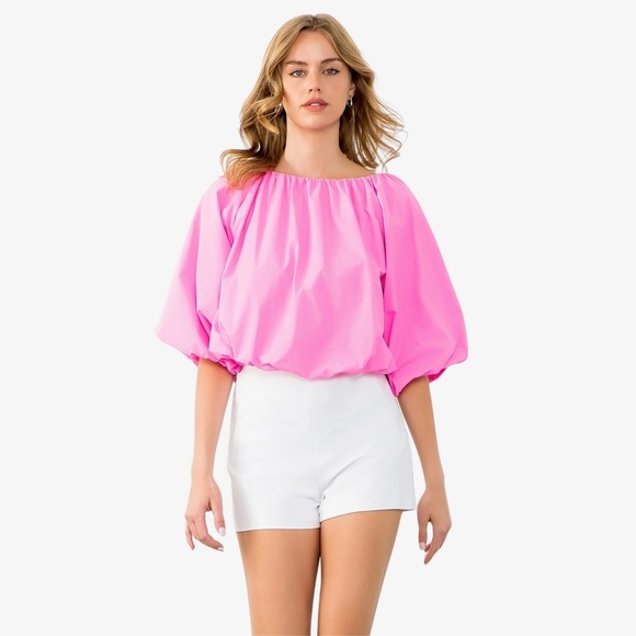 THML Bubblegum Pink Pop Blouse - Picture 2 of 6